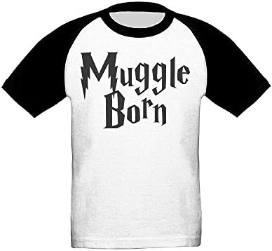 GuiH Muggle Born Boys &amp; Girls Toddler Raglan Soft 100% Cotton T-Shirts Unisex Black 5-6 Toddler