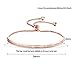 SHINCO Bella Lotus Half Bar CZ Paved 18k White Gold Plated Adjustable Chain Bracelets Women/Girls Fashion Jewelry, for Love, Anniversary, Brithday, Valentine's Day,Women's Day