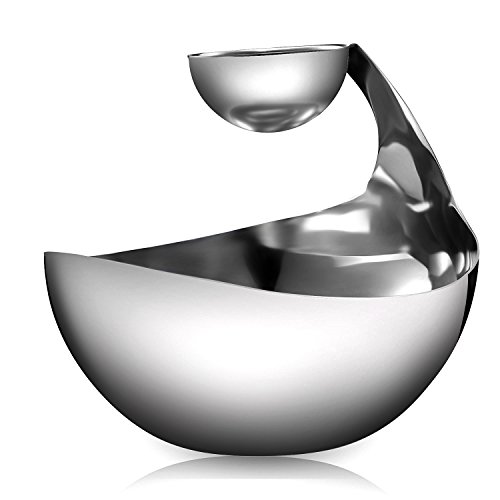 Stainless Steel Chips and Dip Bowl Entertain in Style with Small