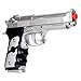 bbtac m757 airsoft spring pistol silver 150 fps spring with molded ergonomic hand grips airsoft gun(Airsoft Gun)