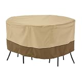 Classic Accessories Veranda Round Patio Bistro Table & Chair Set Cover