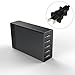 HiveNets USB Charger 40W 8A 5 Port Power Adapter Desktop Hub Charging Station for iPhone 6S 6 Plus, iPad, Sumsung Galaxy