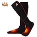 Electric Heated Socks Kit Unisex Warm Thermal Socks Rechargeable Battery Foot Warmers Winter Ideal Gift for Men & Women perfect for Indoor Outdoor Sport Fishing/Hiking/Sleeping Medium Size (Black)