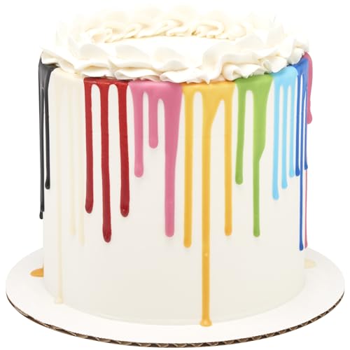 DECOPAC CAKE DRIP, YELLOW COLOR, VANILLA FLAVOR, MATTE LIKE CHOCOLATE, 6.35 OZ