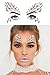 COKOHAPPY 6 Sets Festival Rhinestones Rave Mermaid Face Jewel Tattoo - Tears Gems Rainbow Crystal Rocks Bindi Body Temporary Stones Stickers (Collection 2)