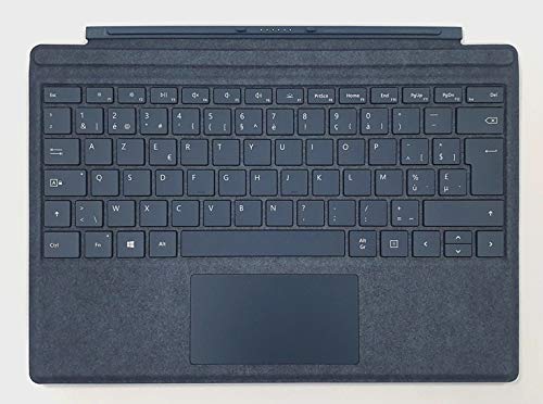 Surface Pro Microsoft Type Cover, Belgian/Belgium AZERTY Layout Backlit Alacantara Keyboard, Cobalt Blue - Compatible with Surface Pro 3/4/2017/5/6/7