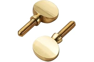 Jiayouy 2Pcs Sax Neck Screw Tightening Attach Screw Brass Musical Instrument Parts for Soprano Alto Tenor Saxophone Golden Thread 4mm
