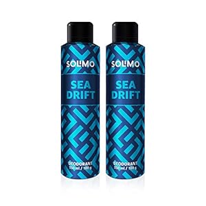 Amazon Brand – Solimo Gas Deodorant – Pack of 2 (Sea Drift)