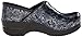 Dansko Women's Prof Silver/blue Tooled Mule