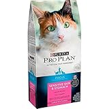 Purina Pro Plan Sensitive Stomach Dry Cat Food, Focus Sensitive Skin & Stomach Lamb & Rice Formula - 16 lb. Bag