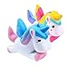 Aisikasi 2 PCS Unicorn Cute Squishies Slow Rising Soft Squishies Charms Fun Toys for Stress Relief and Time Killing