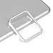 Clatune Bling Crystal Aluminum Alloy Bumper Case Shiny Rhinestone Diamond Protective Metal Frame Cover Compatible with 38mm Apple Watch Series 3/2/1 - Silver