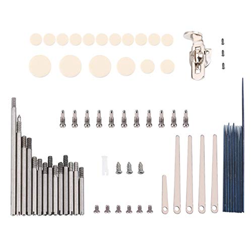Clarinet Repair Tool Kit Repairing Maintanance Tools Set Combo (Including Spring Needles, Sound Hole Pad, Finger Rest, Springs, Rollers, Screws)