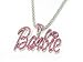 Nicki Minaj Barbie Necklace Large with Pink Stone