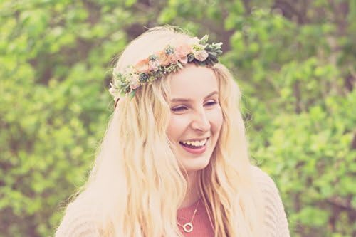 Coral and Succulent Flower Crown - Photography Prop - Wire flower halo - Crown - Princess - Wedding Flower Crown