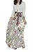 Valphsio Womens Long Sleeve Floral Maxi Dresses Tie Waist Crewneck Boho Long Dress