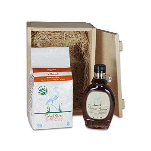 Great River Milling Buttermilk Pancake Mix & Maple Syrup Gift Box, 6.5 Pound - Thumbnail 6
