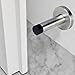 Sumnacon Stainless Steel Door Stopper with Sound Dampening Rubber Bumper - 10 pcs Wall Mount Door Stop, Contemporary Safety Door Holder with Hardware Screws, Brushed Finish, 3.5 Inch in Height