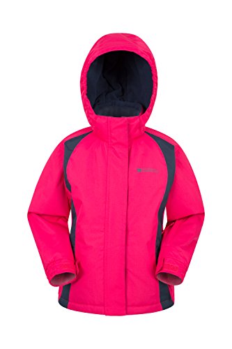 Mountain Warehouse Honey Kids Ski Jacket - Boys & Girls Winter Coat Dark Pink 5-6 Years