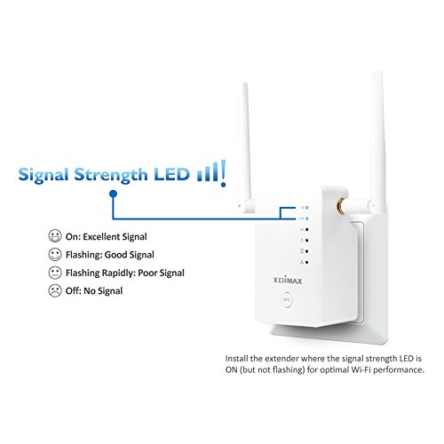 image for Edimax AC1200 Range Extender, Supports Wifi Roaming for Whole home wif