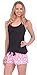 Cozy Loungewear Women's Fun Printed Tank and Shorts 2 Piece Pajama Set