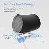 EasyAcc-Small-Personal-USB-Fan-Portable-Mini-Table-Desk-Fan-With-Double-blades-Touch-Control-Adjustable-Whisper-Cooling-Fan-Desktop-Personal-Fan-Two-Speed-for-Home-Office--Black EasyAcc [Update Touch Small Personal USB Fan - Portable Mini Table Desk Fan With Double-blades Touch Control Adjustable…