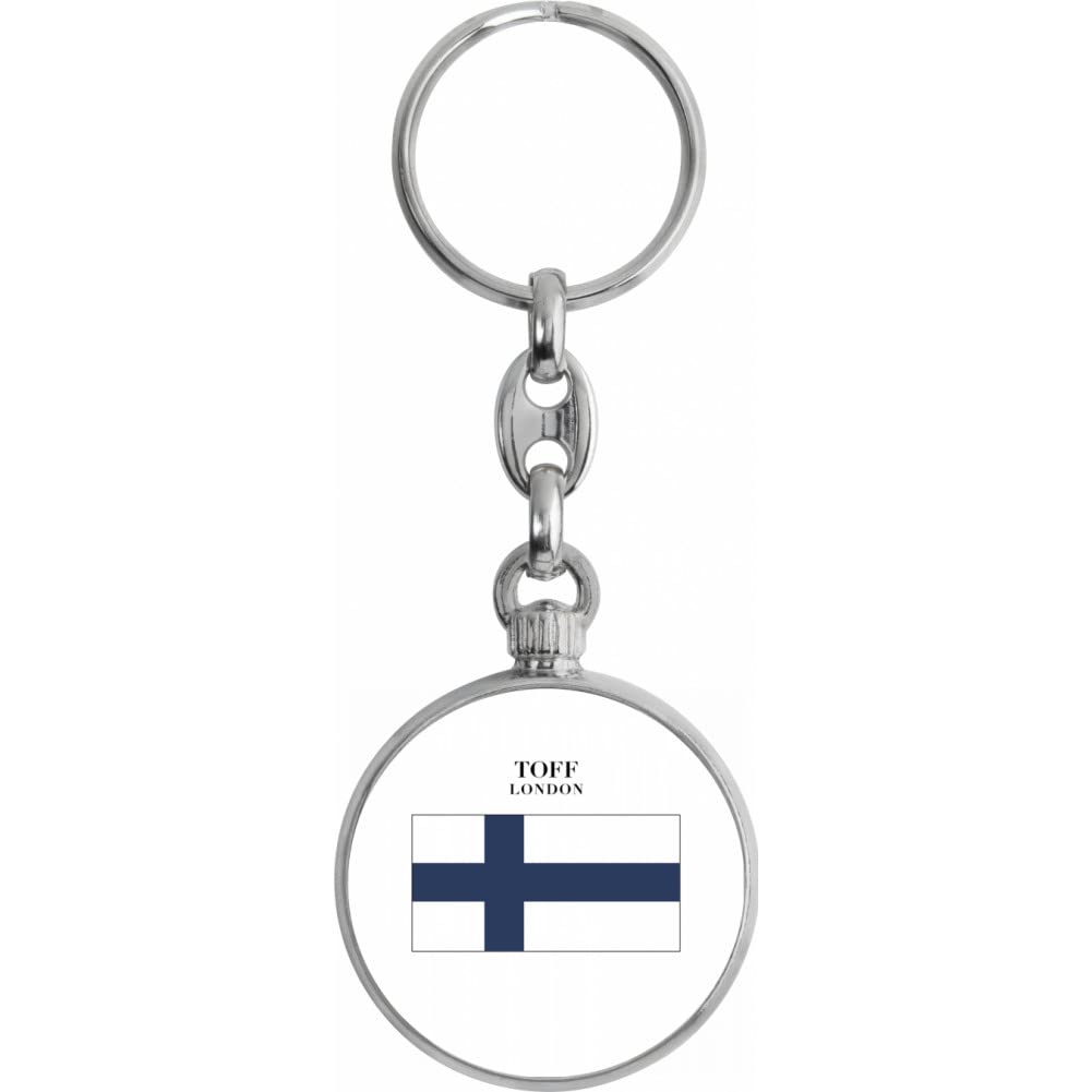 Toff London Finland Flag Keyring
