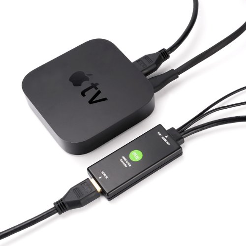 IPEVO HDMI to VGA Converter for Apple TV, Wireless Mirroring with Airplay on iPad, iPhone, iPod touch & Mac â€” Convert HDMI signal to VGA and Audio signal