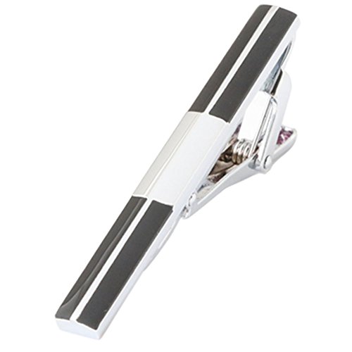 GWD Men Tie Bar Clip Set for 2.1 Inch Metal Clasps Business Fashion (Style A) - Thumbnail 3
