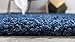 Unique Loom Solo Solid Shag Collection Modern Plush Navy Blue Rectangle (3' x 5')