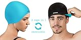 2-IN-1 Premium Silicone Swim Cap - Reversible For Men and Women