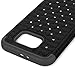 Galaxy S7 Case, Bastex Heavy Duty Slim Fit Hybrid Rubber Silicone Cover with Bling Rhinestone Premium Dual Shock Phone Case for Samsung Galaxy S7 (Black)