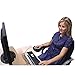 SUNLIGHTAM Hands Arm Support Bracket Pallet Rack Console Wrist Rest Computer Mouse Pad Wrist Pad Chair Desk Attachment (L, Black)