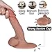 BEING FETISH Dual Skin Realistic Silicone Dildo Natural Flesh Premium Sex Toy Penis with Suction Base, Insertable 6 inches