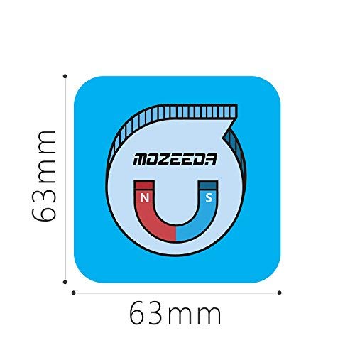 Powerful Mount Magnet Plate For Wireless Charger,MOZEEDA Thin 0.8mm Smart Magnetic Patch Pad For Magnetic Wireless Car Charger and Phone Car Mount Holder Cradle(1 PC Rectangle)