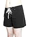 COCOSHIP Women's Boyleg Drawstring Beach Bottom Pants Swim Board Stretch Short(FBA)