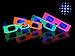 Rob's Super Happy Fun Store Fireworks Diffraction Grating Glasses (Glow Under Blacklight!) - 50 Glasses - Plus 1 Pair Rainbow Hearts Diffraction Glasses