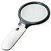 Magnifier 3 LED Light, Magnifying Lens handheld great for Jewelers, Magnifier brilliant for Reading