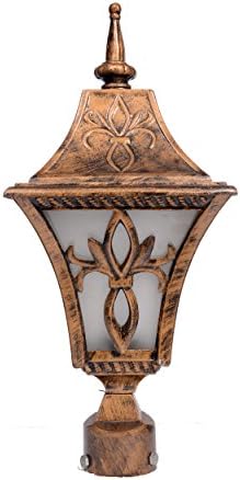 DecoLight Aluminum Cast Rust-Resistant Water-Proof Outdoor Gate/Pillar/Garden Light (Single, B22)