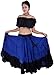Wevez Women's American 25 Yard Cotton Skirt (Blue Tie Dye)