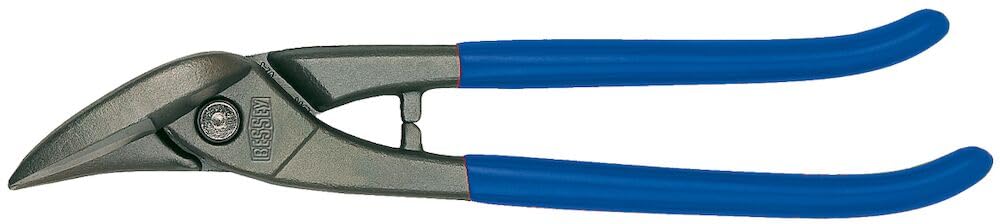 Bessey D216-260 Right Hand Cut Straight Cutting Snips, Blue/Grey