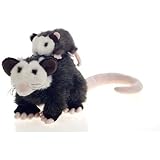Fiesta Toys Plush Opossum Mama Possum with Baby Plush Stuffed Animal Toy - 10 Inches
