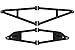 Super ATV Polaris Ranger XP 800/800 Crew/ XP 900 Diesel High Clearance Front A-Arms AA-P-RAN-09XP-HC