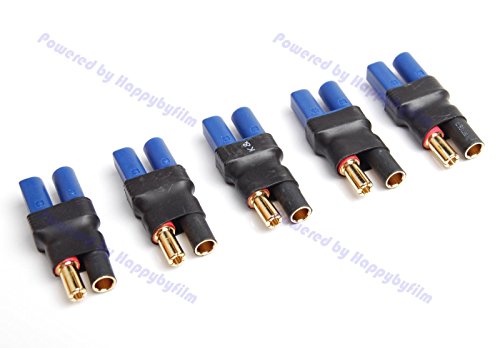 Lot (5) 5.5MM Bullet to Female EC5 Adapter Heavy Duty RC Power Connector