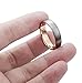 Tungary 6mm Mens Womens Tungsten Rings Wedding Engagement Band Promise Brushed Rose-gold Size 8