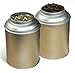 2-pack, Coffee Tin, Twisted Lid Multiple Compartment Tea Canister, Multi-Purpose Kitchenware