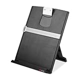 3M Desktop Document Holder with Adjustable Clip, Holds Letter, Legal and A4 Documents, Bottom Ledge Has Lip to Keep up to 150 Sheets Securely in Place, Folds Flat for Storage, Black (DH340MB) (Office Product)