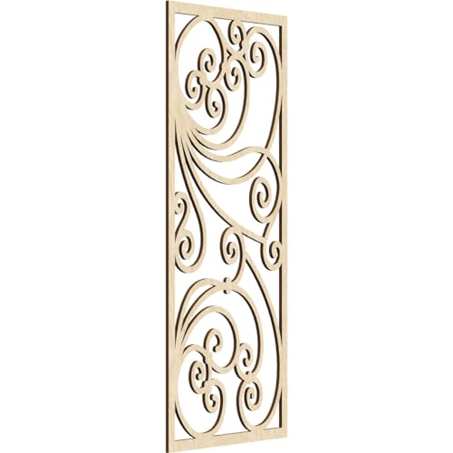Park Decorative Pierced Fretwork Wood Wall Panels, 15 3/8" W x 39 3/8" H x 1/4"…