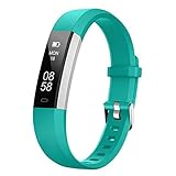 Lintelek Activity Tracker, Slim Fitness Tracker Watch, Touch Screen Smart Bracelet with Anti-Lost Strap for Kids, Women and Men
