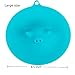 ME.FAN Silicone Cooking Pig Food Storage Suction Lids - Silicone Bowl Covers 3 Set Blue